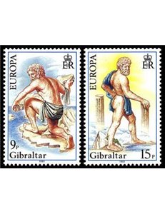 GIBRALTAR 1981 Europe 2v MNH**