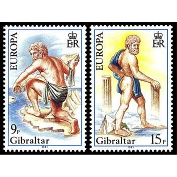 GIBILTERRA 1981 Europa 2v MNH**