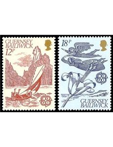 GUERNSEY 1981 Europe 2v MNH**