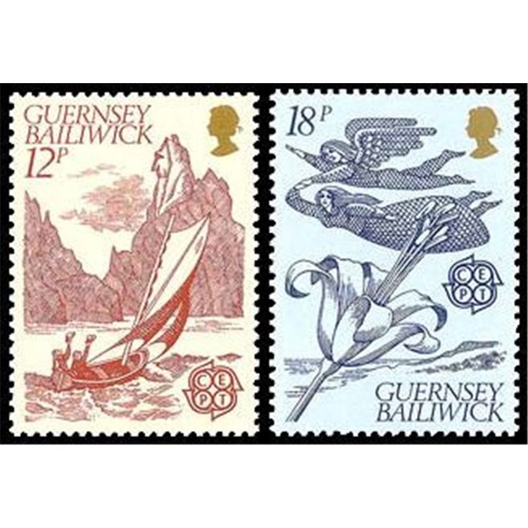 GUERNSEY 1981 Europe 2v MNH**
