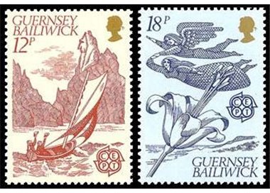 GUERNSEY 1981 Europe 2v MNH**
