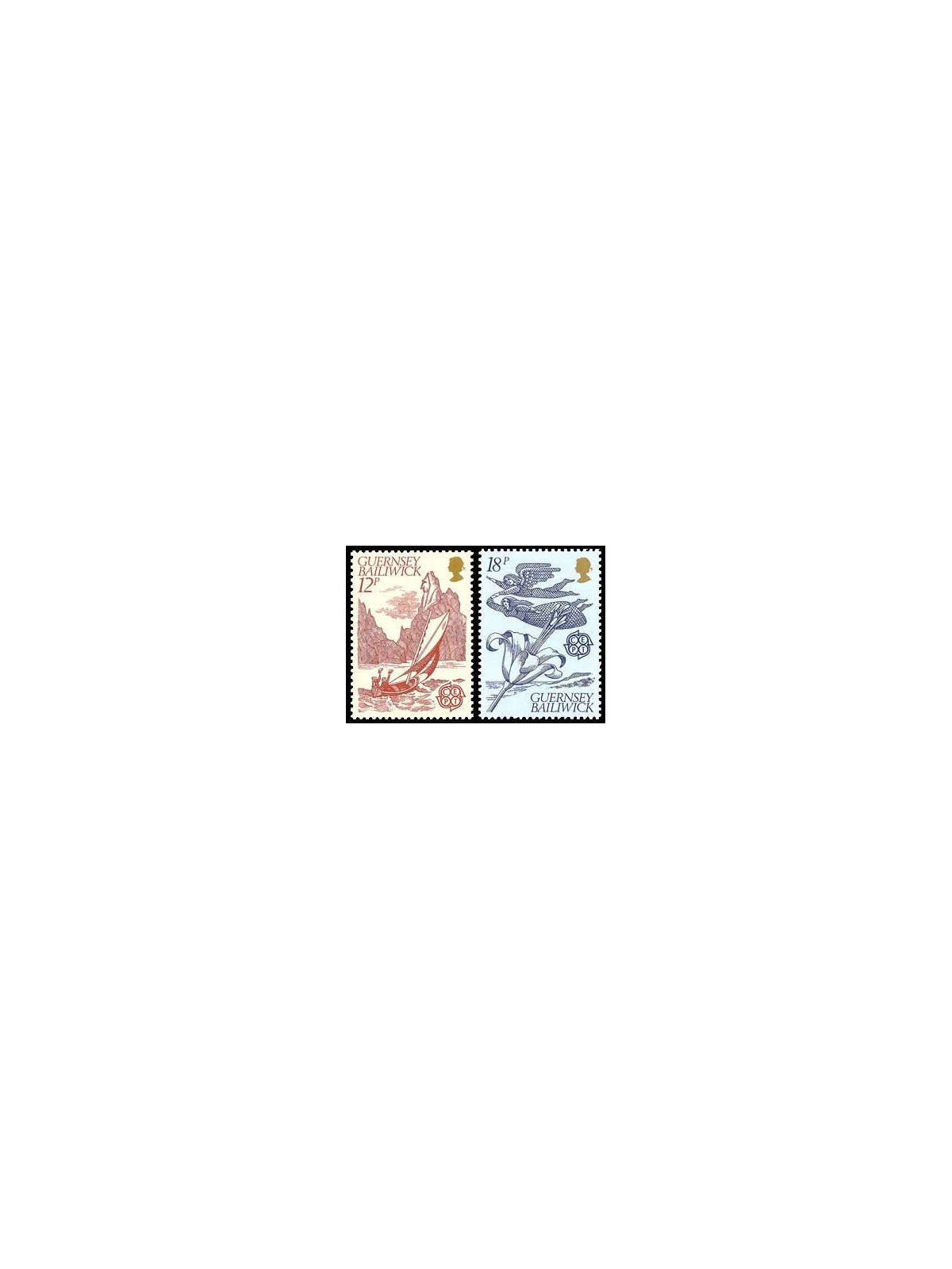 GUERNSEY 1981 Europe 2v MNH**