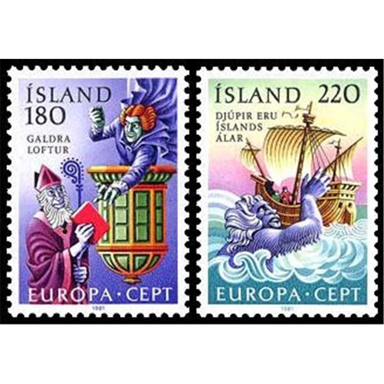ISLANDA 1981 Europa 2v MNH**
