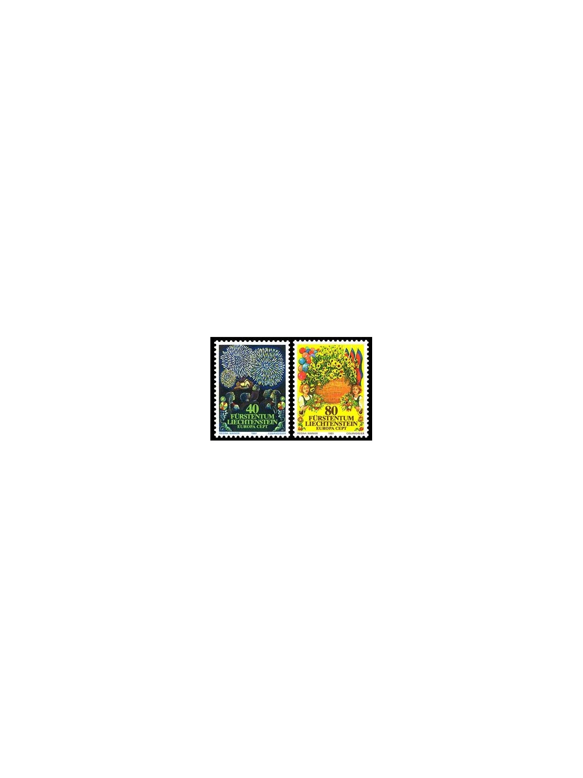 LIECHTENSTEIN 1981 Europa 2v MNH**