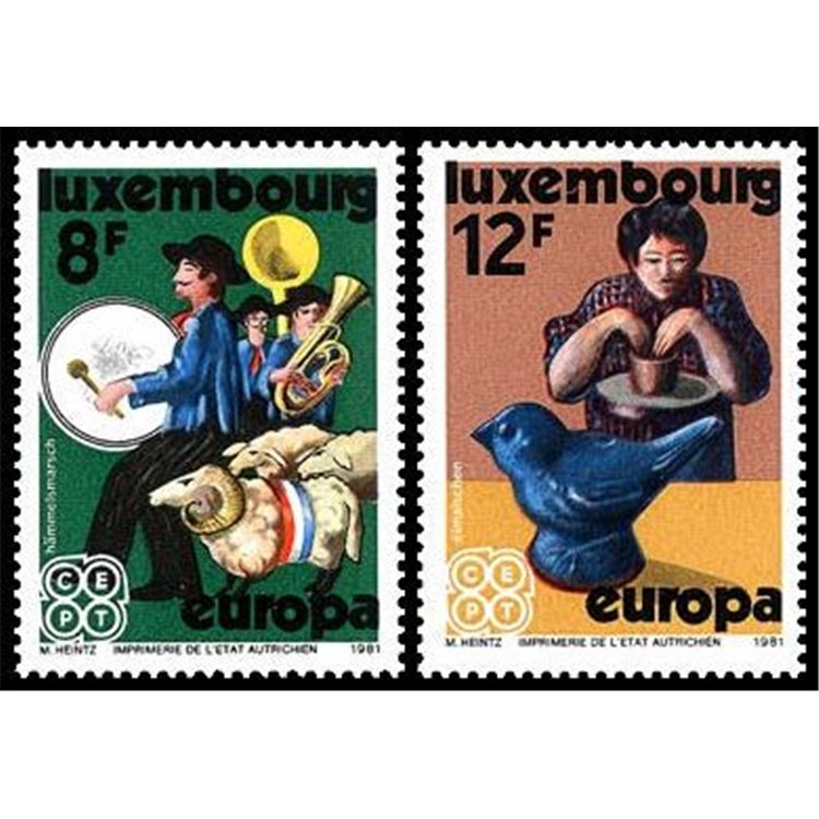 LUSSEMBURGO 1981 Europa 2v MNH**