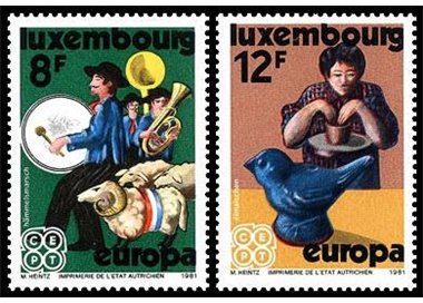 LUSSEMBURGO 1981 Europa 2v MNH**