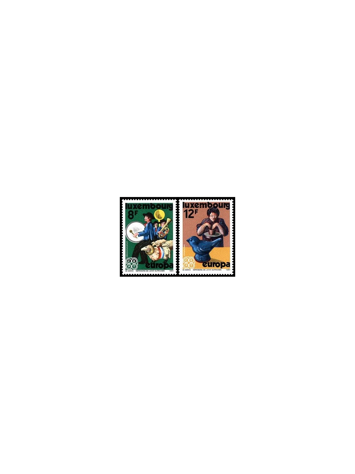 LUSSEMBURGO 1981 Europa 2v MNH**