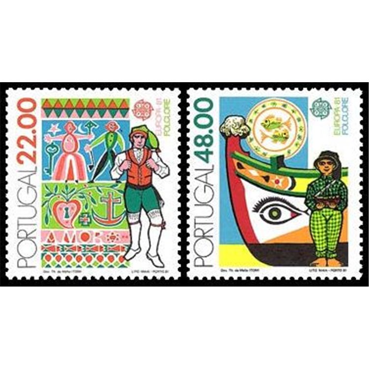 PORTOGALLO 1981 Europa 2v MNH**