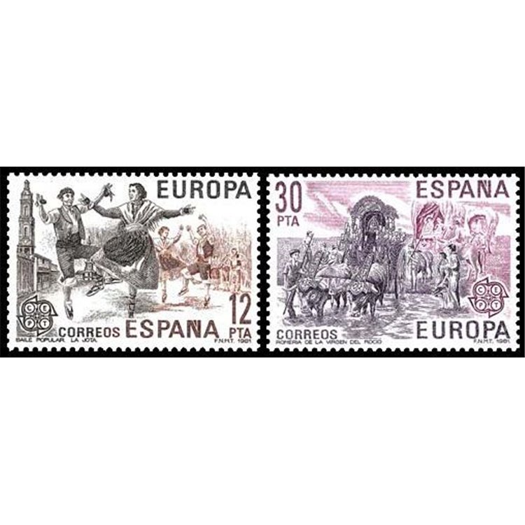 SPAIN 1981 Europe 2v MNH**