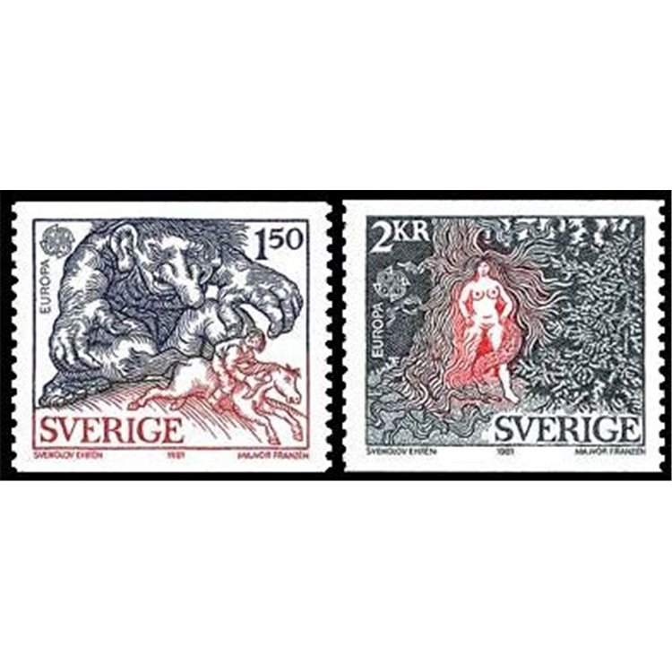 SWEDEN 1981 Europe 2v MNH**