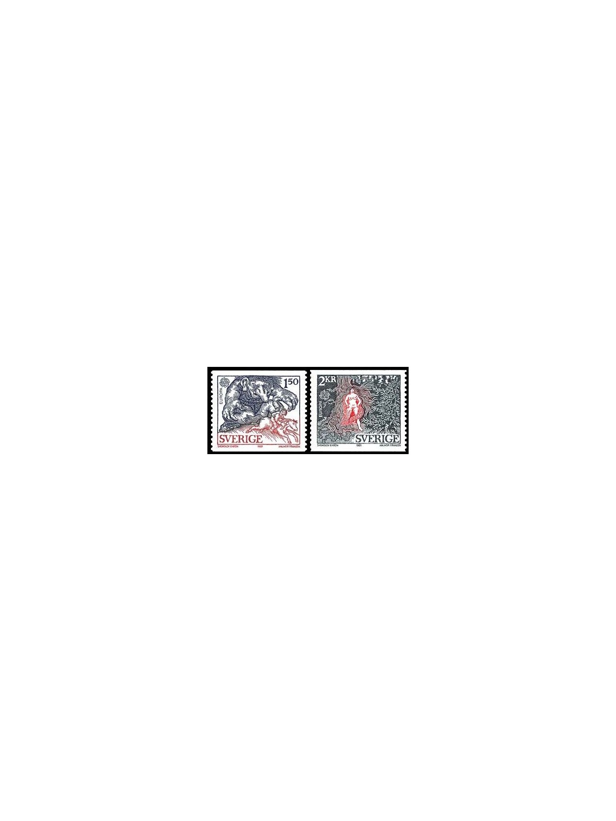 SWEDEN 1981 Europe 2v MNH**