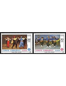Türkiye 1981 Europe 2v MNH**