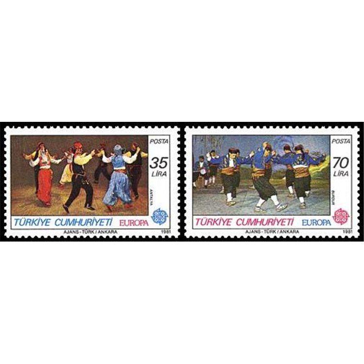 Türkiye 1981 Europe 2v MNH**
