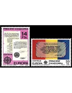ANDORRA SPANISH 1982 Europe 2v MNH**