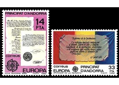 ANDORRA SPANISH 1982 Europe 2v MNH**
