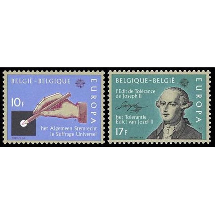 BELGIO 1982 Europa 2v MNH**