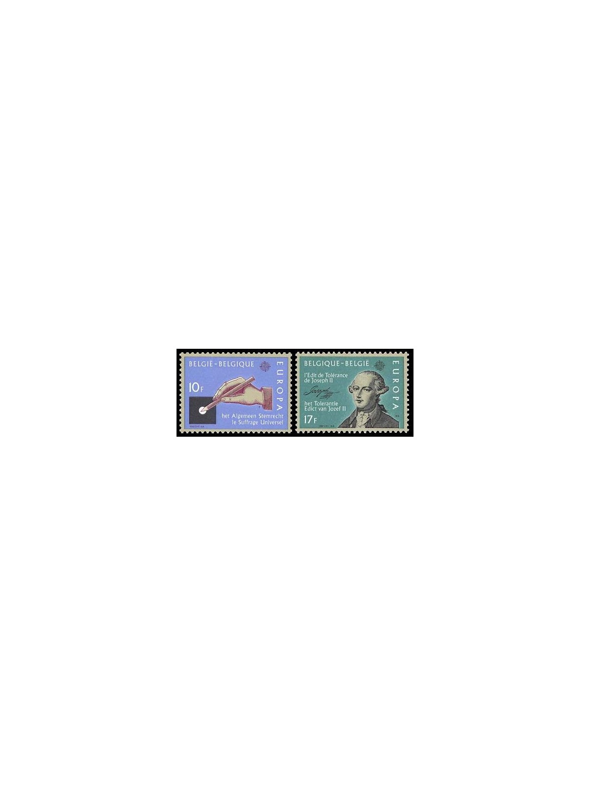 BELGIUM 1982 Europe 2v MNH**