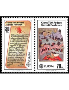 TURKISH CYPRUS 1982 Europe 2v MNH**