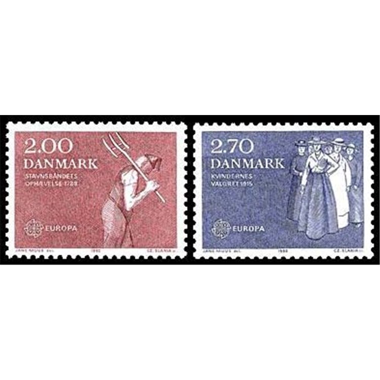 DANIMARCA 1982 Europa 2v MNH**