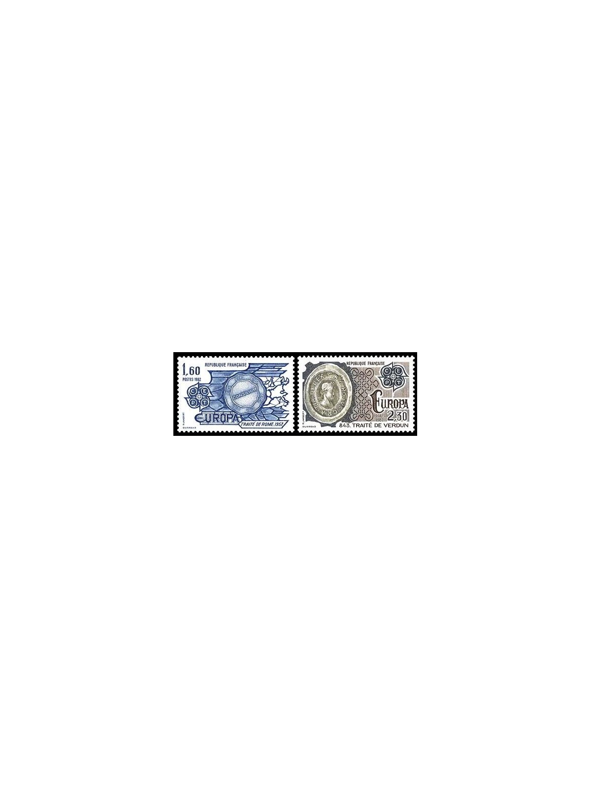 FRANCIA 1982 Europa 2v MNH**