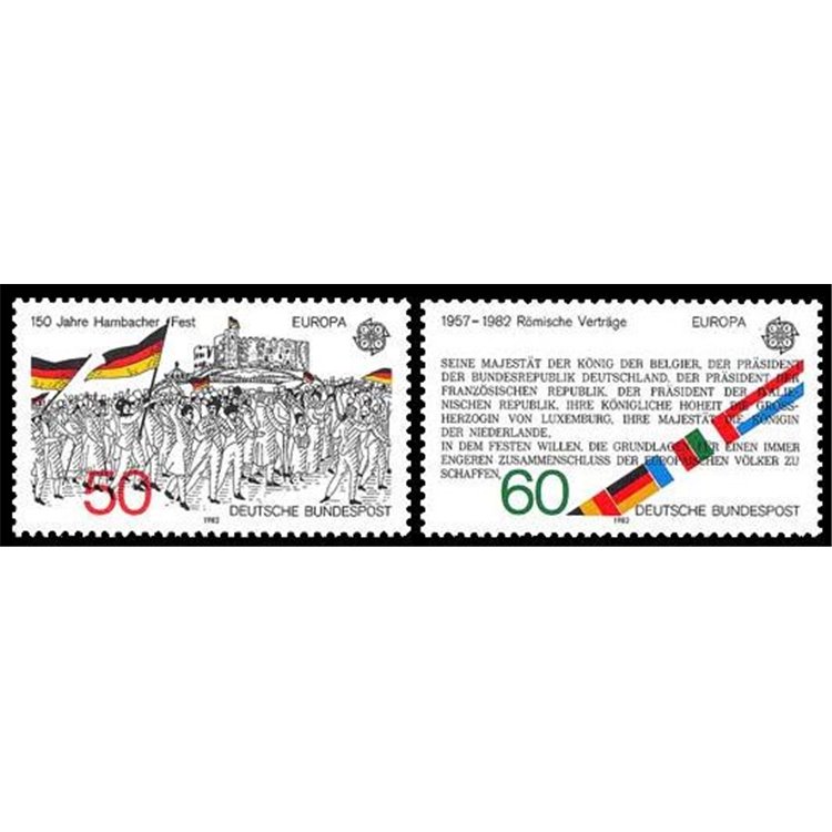 GERMANY BRD 1982 Europe 2v MNH**