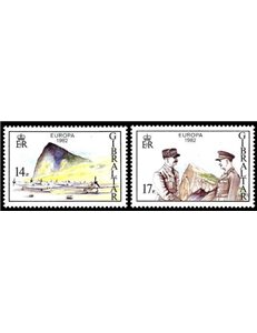 GIBILTERRA 1982 Europa 2v MNH**