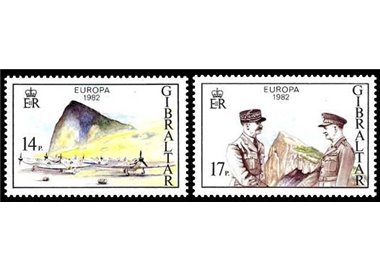 GIBRALTAR 1982 Europe 2v MNH**