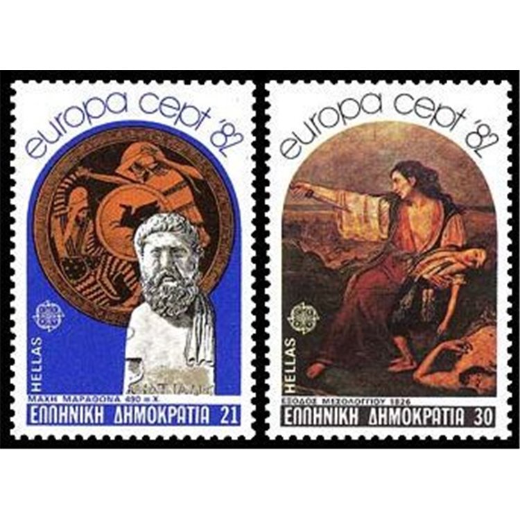 GRECIA 1982 Europa 2v MNH**