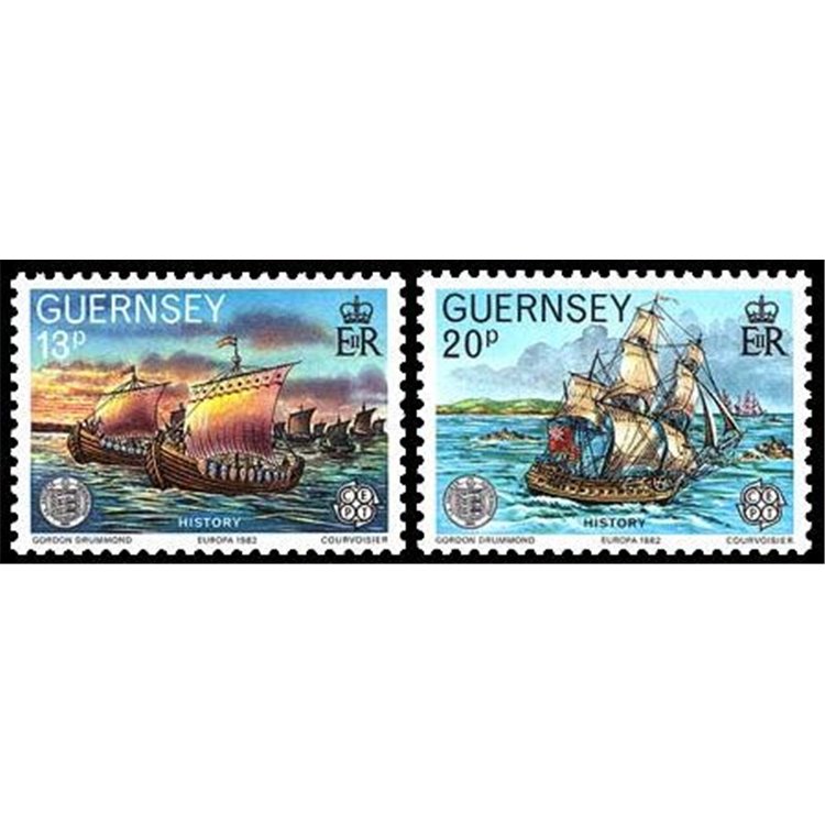 GUERNSEY 1982 Europa 2v MNH**