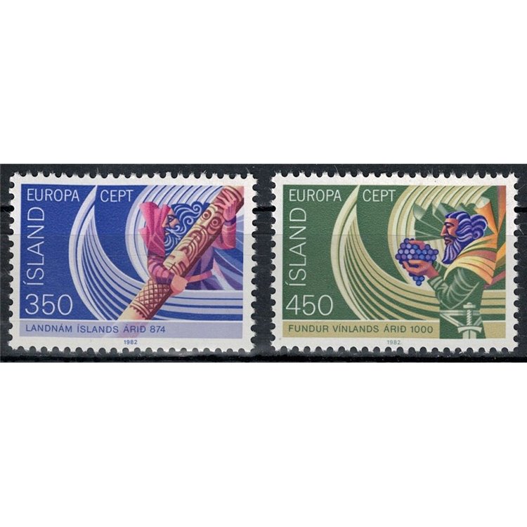 ISLANDA 1982 Europa 2v MNH**