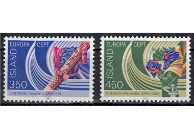 ISLANDA 1982 Europa 2v MNH**