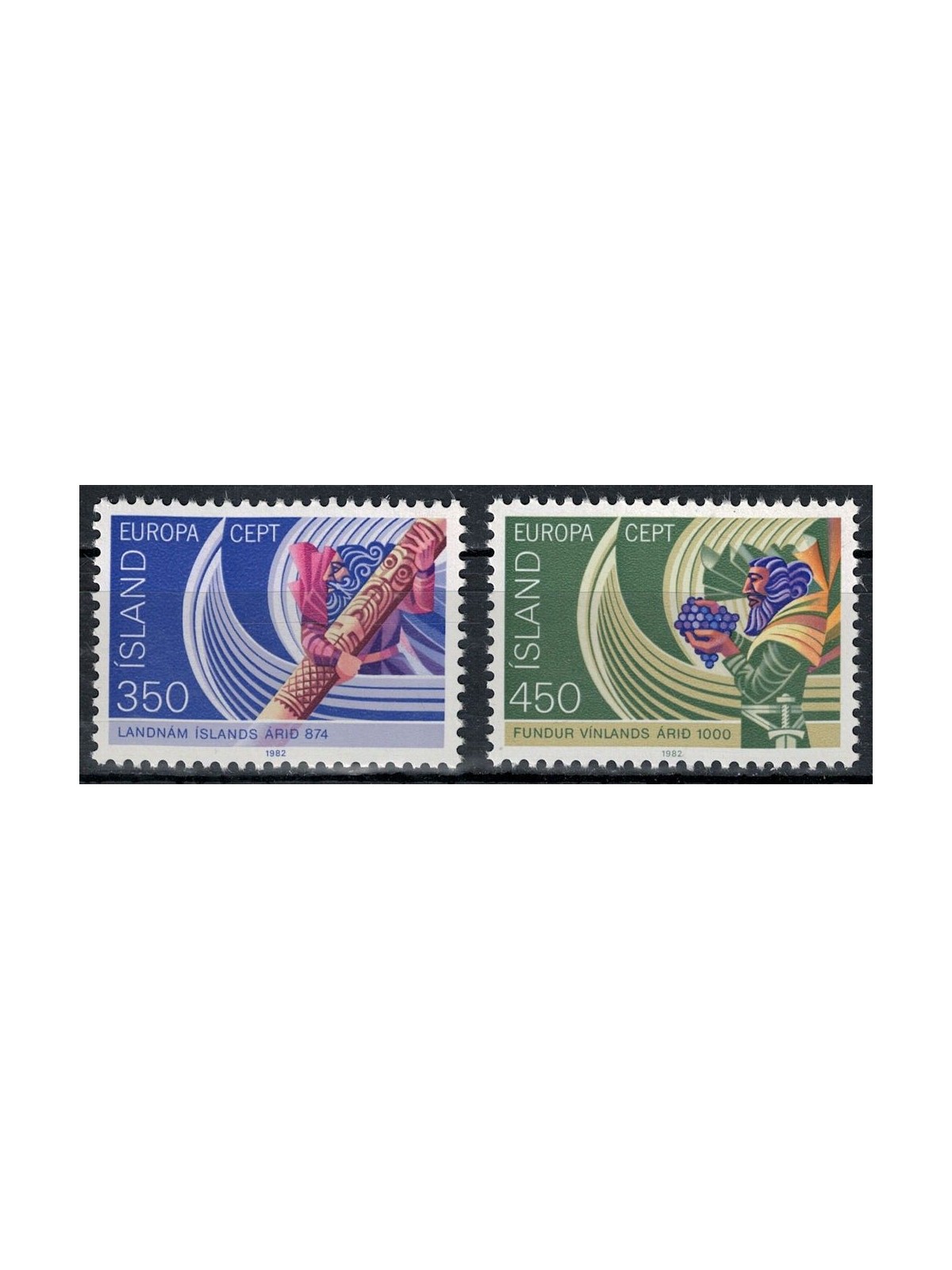 ISLANDA 1982 Europa 2v MNH**