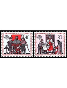 LIECHTENSTEIN 1982 Europa 2v MNH**