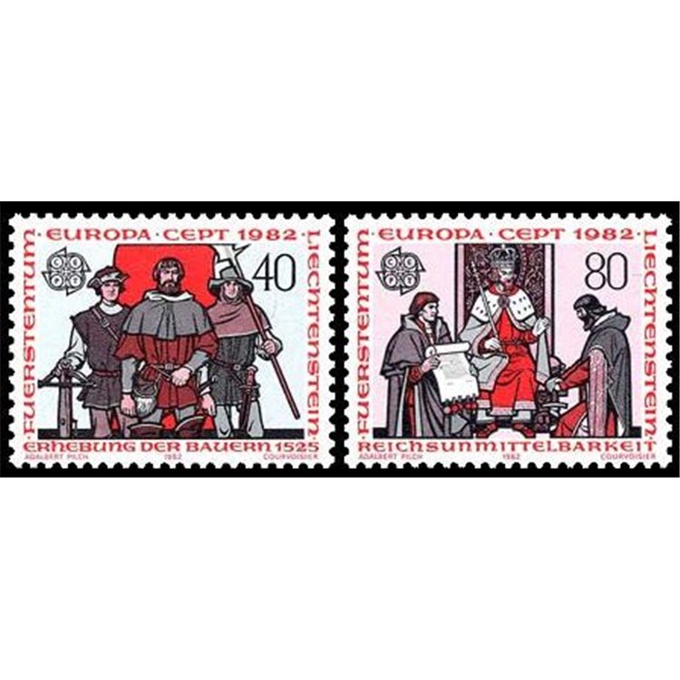 LIECHTENSTEIN 1982 Europe 2v MNH**