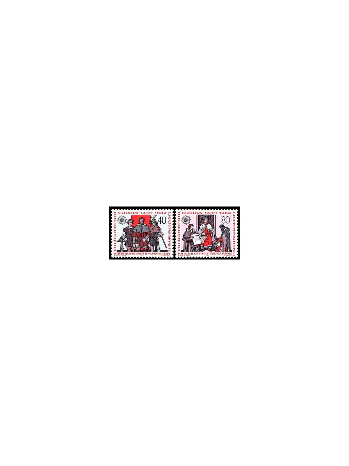 LIECHTENSTEIN 1982 Europe 2v MNH**