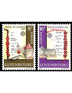 LUSSEMBURGO 1982 Europa 2v MNH**