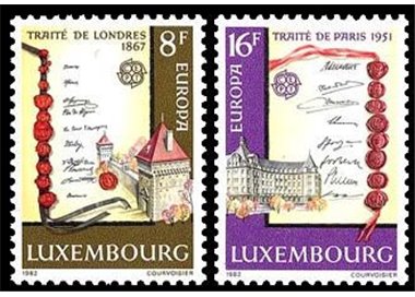 LUSSEMBURGO 1982 Europa 2v MNH**
