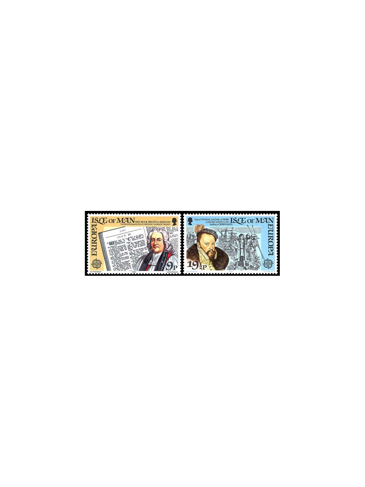 MAN 1982 Europa 2v MNH**