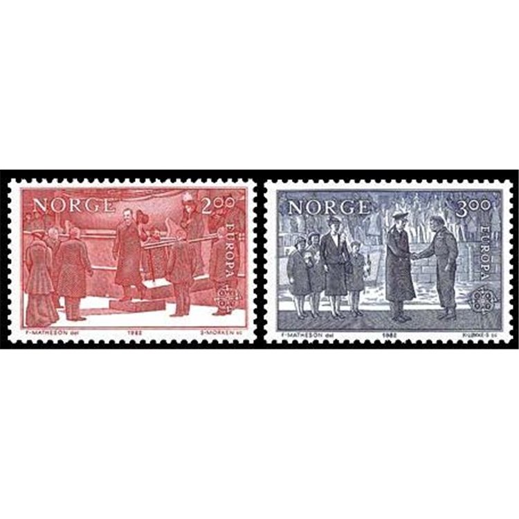 NORVEGIA 1982 Europa 2v MNH**