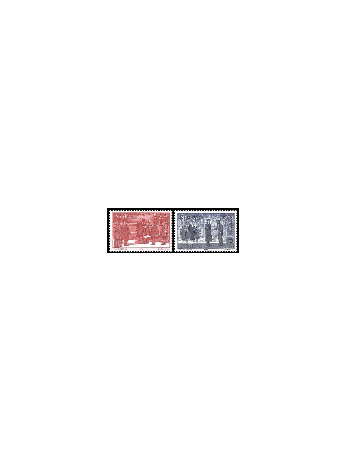 NORWAY 1982 Europe 2v MNH**