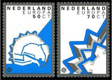 NETHERLANDS 1982 Europe 2v MNH**