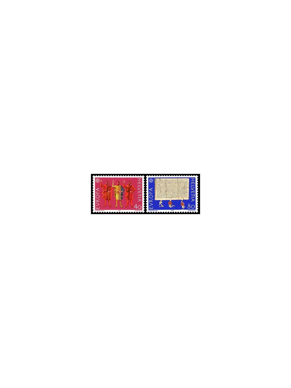 SVIZZERA 1982 Europa 2v MNH**