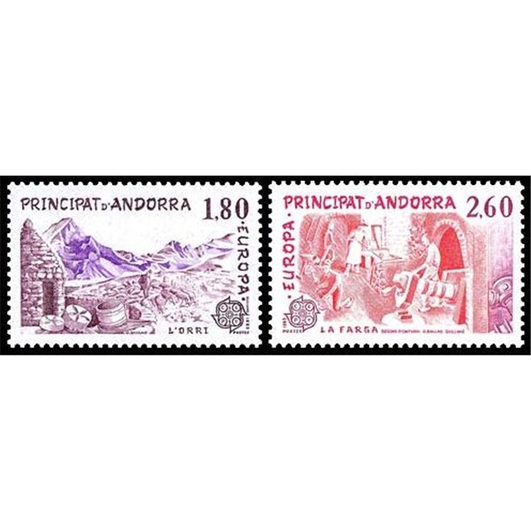 FRENCH ANDORRA 1983 Europe 2v MNH**