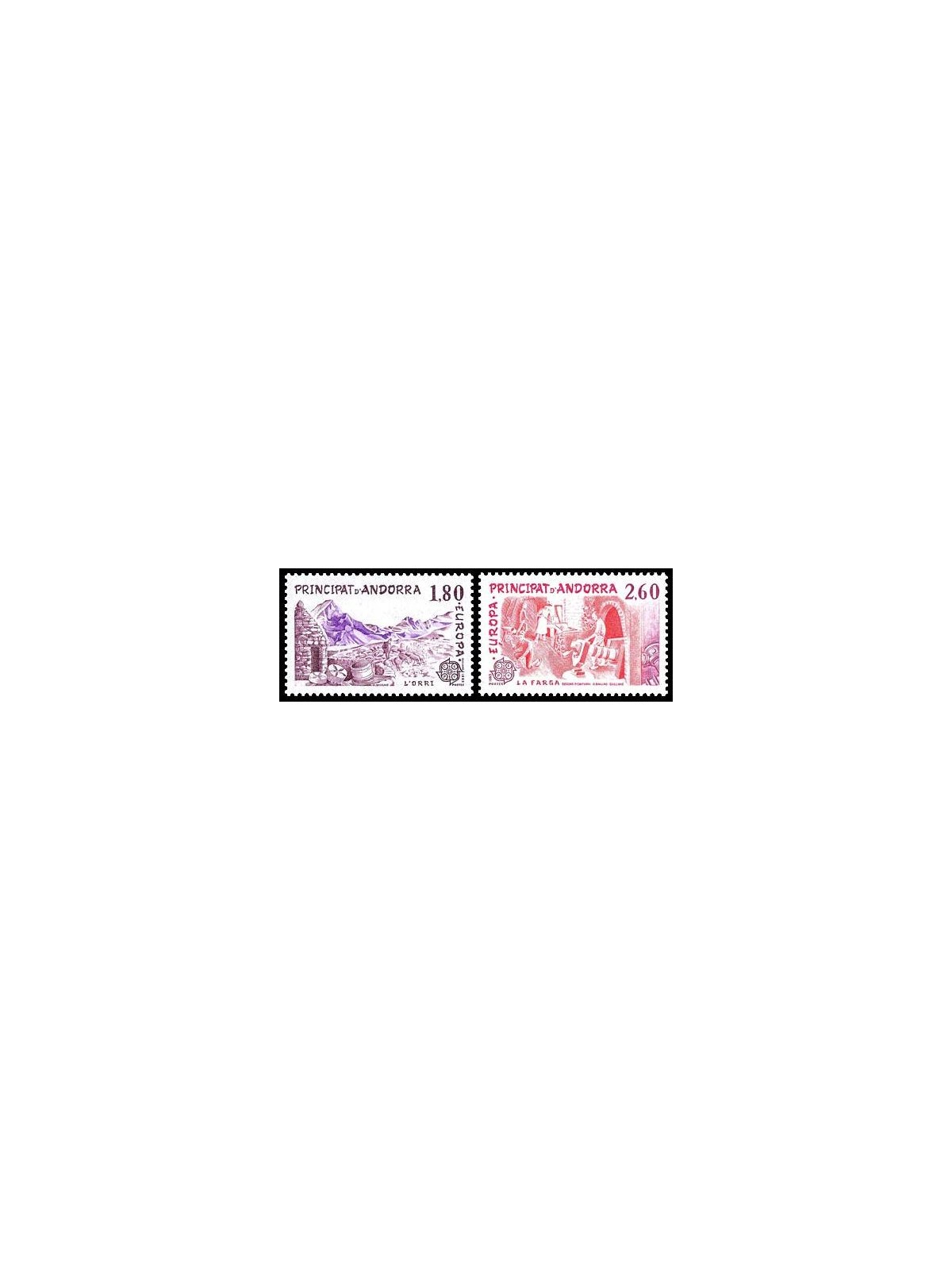FRENCH ANDORRA 1983 Europe 2v MNH**