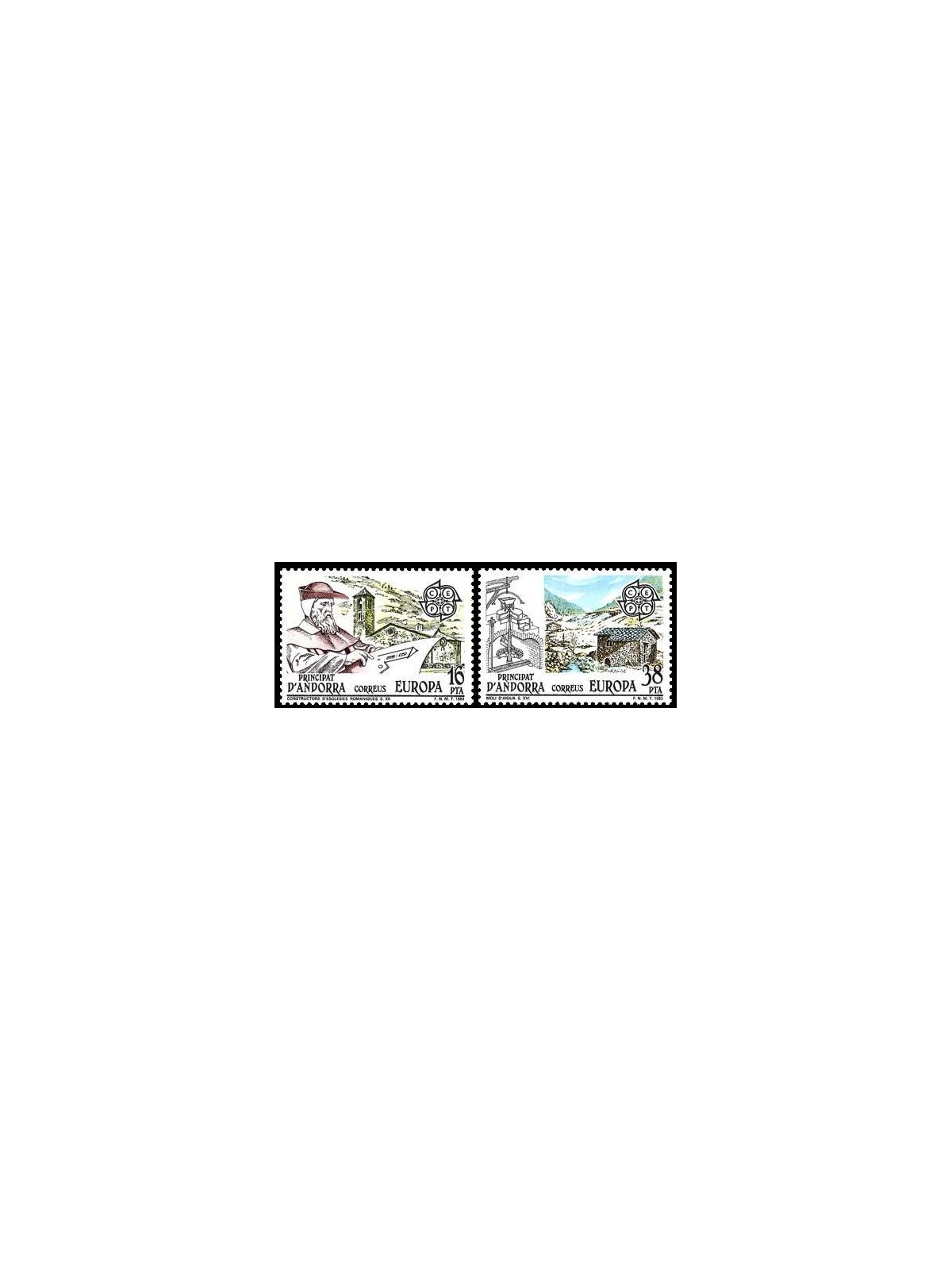 ANDORRA SPANISH 1983 Europe 2v MNH**