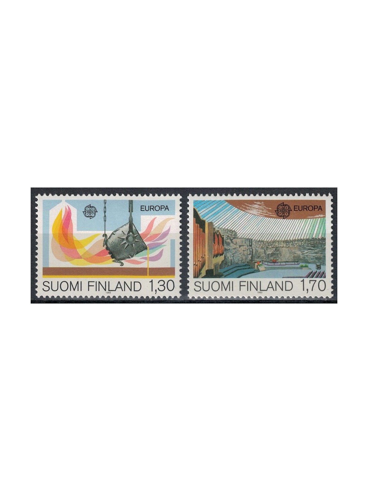 FINLANDIA 1983 Europa 2v MNH**