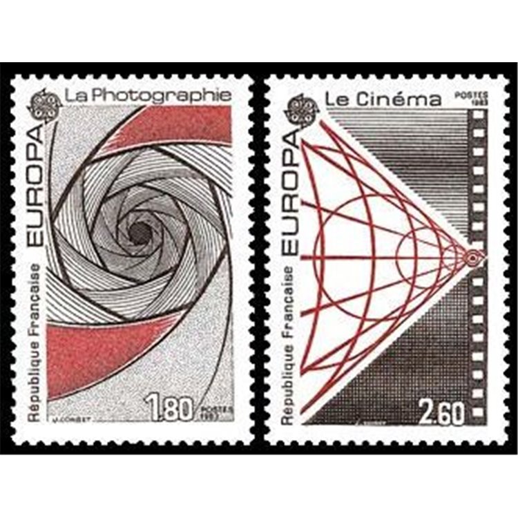 FRANCIA 1983 Europa 2v MNH**