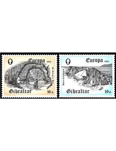 GIBILTERRA 1983 Europa 2v MNH**