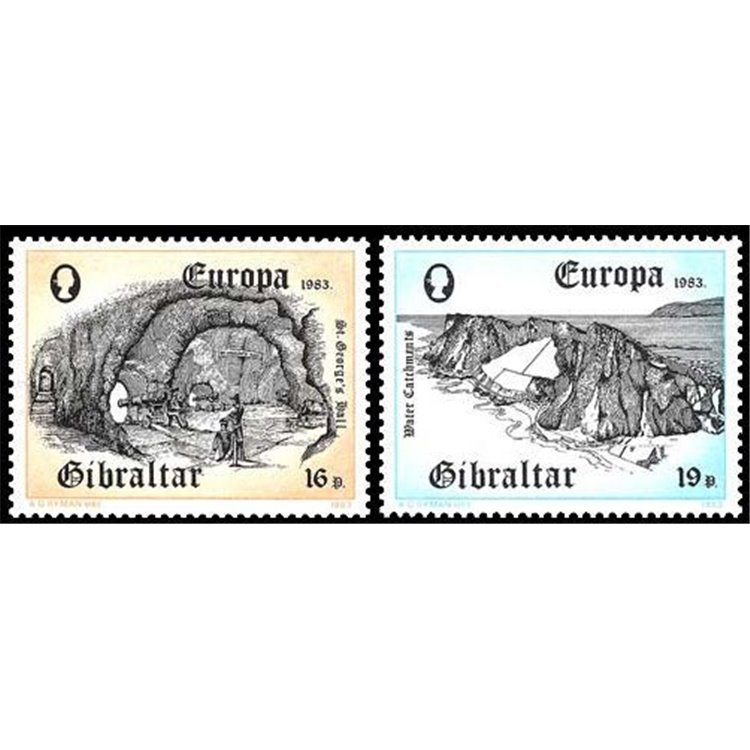 GIBILTERRA 1983 Europa 2v MNH**