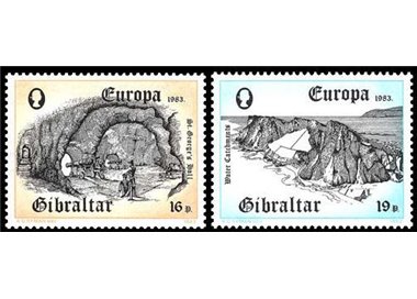 GIBRALTAR 1983 Europe 2v MNH**